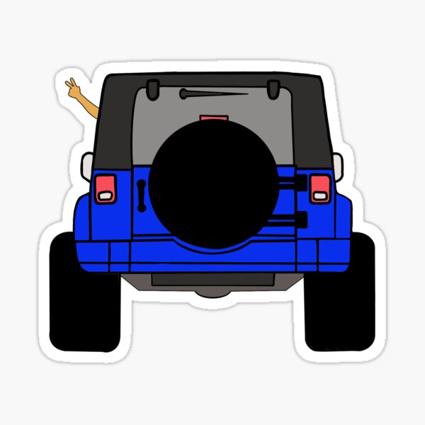 Jeep Wrangler Stickers for Sale | Redbubble