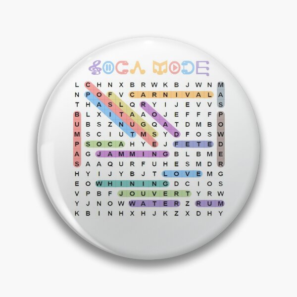 Item preview, Soca Music - Caribbean Festival Cross Word Puzzle - Soca Mode designed and sold by Soca-Mode.