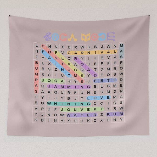 Item preview, Soca Music - Caribbean Festival Cross Word Puzzle - Soca Mode designed and sold by Soca-Mode.