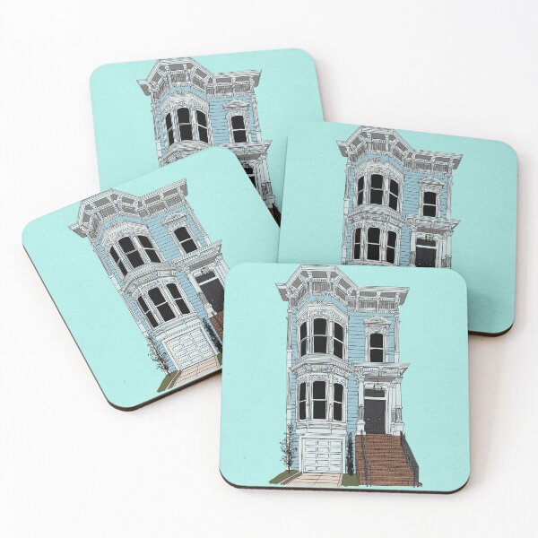 Item preview, San Francisco Victorian Illustration designed and sold by Josh D. Weiss Creations.