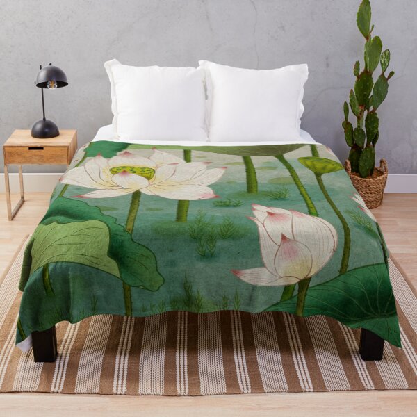 Item preview, Lotus flowers B - Minhwa-Korean traditional/folk art designed and sold by minsillust.