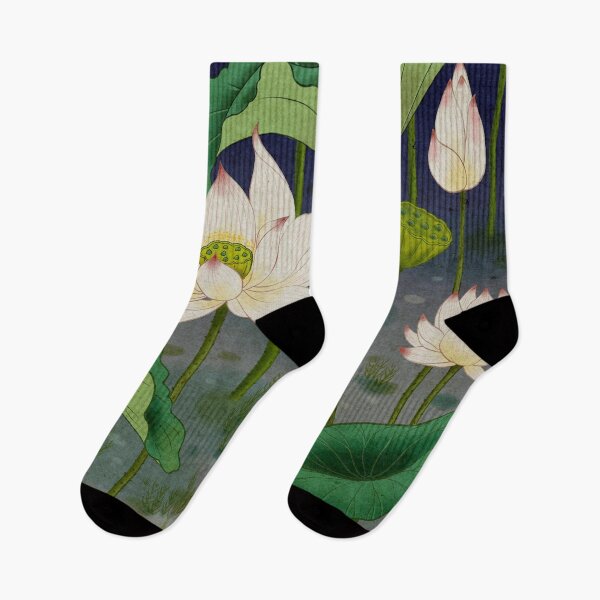 Item preview, Lotus flowers C - Minhwa-Korean traditional/folk art designed and sold by minsillust.