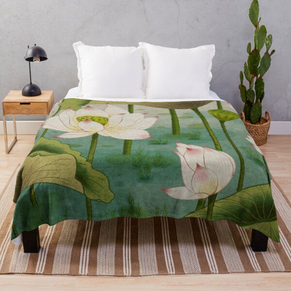 Item preview, Lotus flowers D - Minhwa-Korean traditional/folk art designed and sold by minsillust.