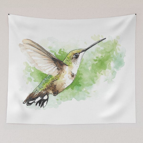 Item preview, Watercolor Hummingbird designed and sold by BlackGoatPrints.