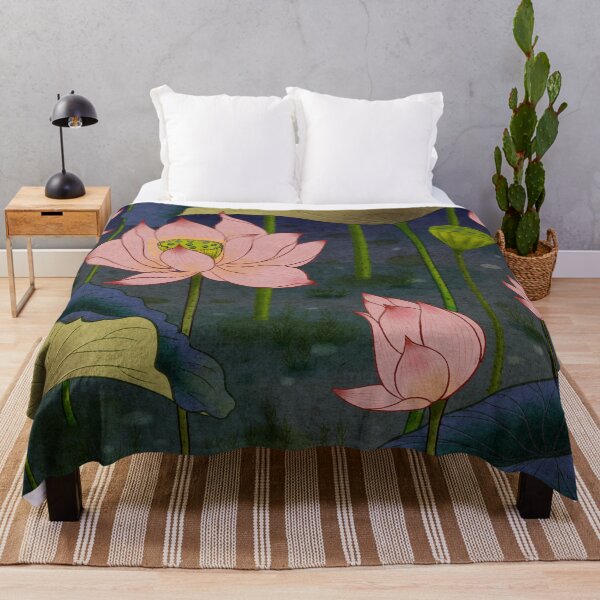 Item preview, Lotus flowers E - Minhwa-Korean traditional/folk art designed and sold by minsillust.
