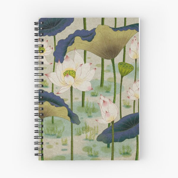 Item preview, Lotus flowers F - Minhwa-Korean traditional/folk art designed and sold by minsillust.