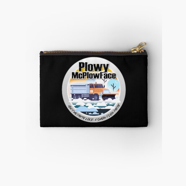 Item preview, Plowy McPlowFace clears snow as a snowplow plows snow circle designed and sold by friendly-fox.