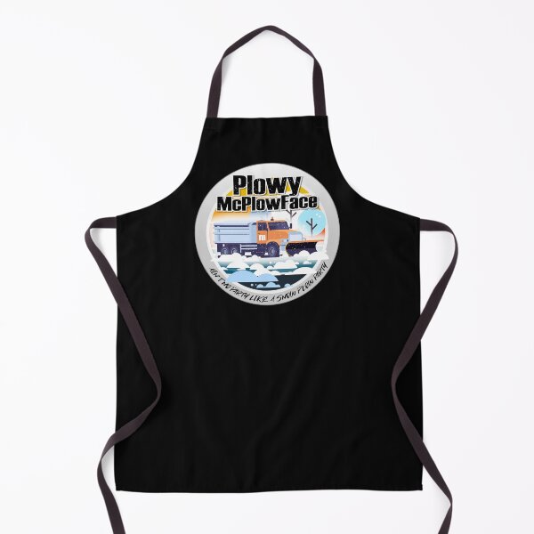 Item preview, Plowy McPlowFace clears snow as a snowplow plows snow circle designed and sold by friendly-fox.