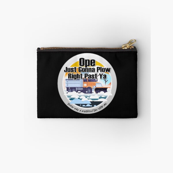 Item preview, Ope Just gonna Plow and Plowy McPlowFace clears snow as a snowplow plows snow circle designed and sold by friendly-fox.