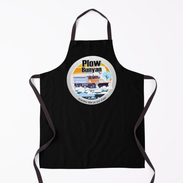 Item preview, Plow Bunyan and Plowy McPlowFace clears snow as a snowplow plows snow circle designed and sold by friendly-fox.