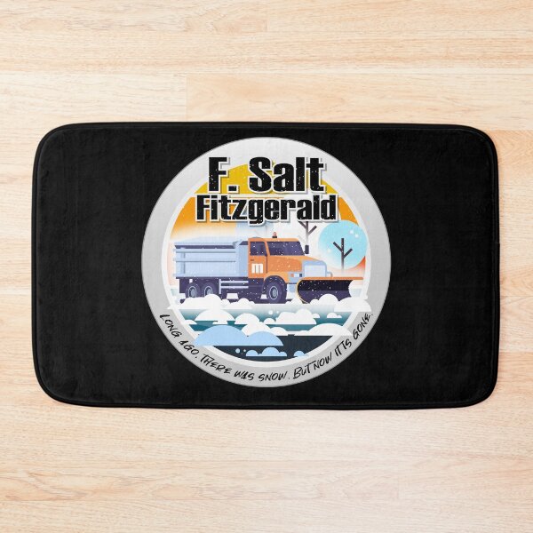 Item preview, F Salt Fitzgerald and Plowy McPlowFace clears snow as a snowplow plows snow circle designed and sold by friendly-fox.
