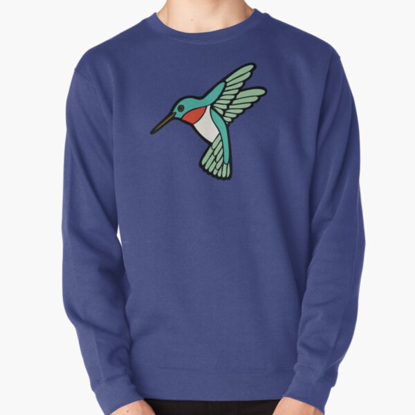 Hummingbird Pattern  Pullover Sweatshirt
