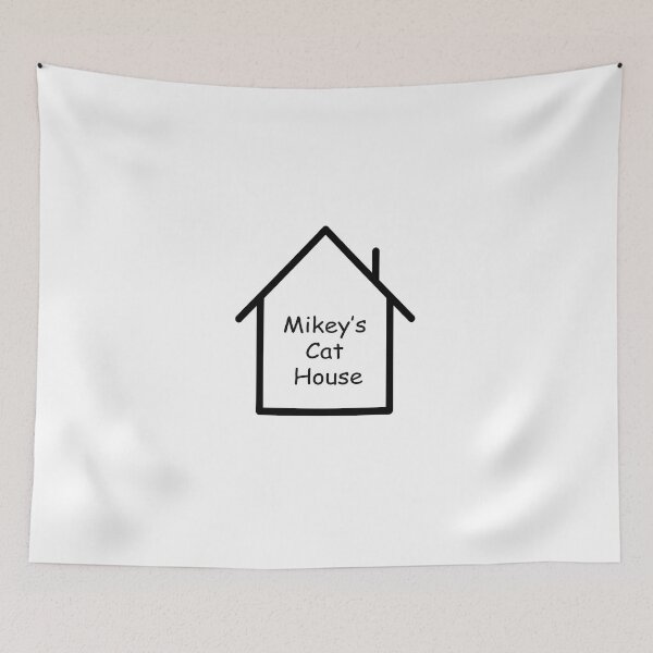 Item preview,  Mikeys Cat House on White designed and sold by ibjennyjenny.