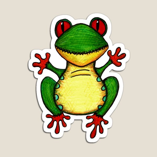 Artikelvorschau, Frank der Frosch entworfen und verkauft von Heidi Grantier.