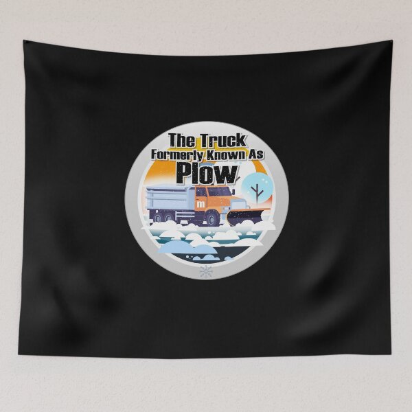 Item preview, Prince and Plowy McPlowFace clears snow as a snowplow plows snow circle designed and sold by friendly-fox.