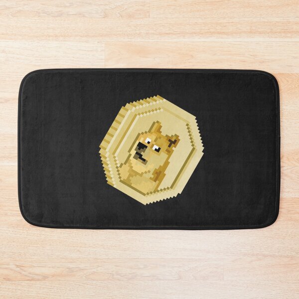 Item preview, Dogecoin Pixel Coin - Black designed and sold by bits-n-blocks.