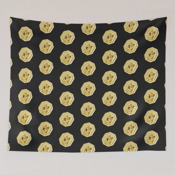 Item preview, Dogecoin Pixel Coin - Black designed and sold by bits-n-blocks.