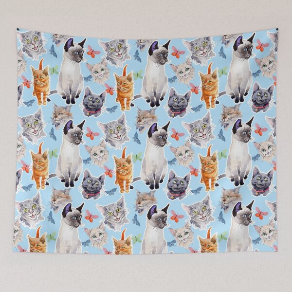 Item preview, Watercolor paternal cats designed and sold by Astralia.