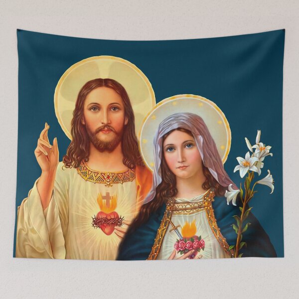 Item preview, Twin Hearts - II (Jesus and Mary) transparent background designed and sold by Brasilia.