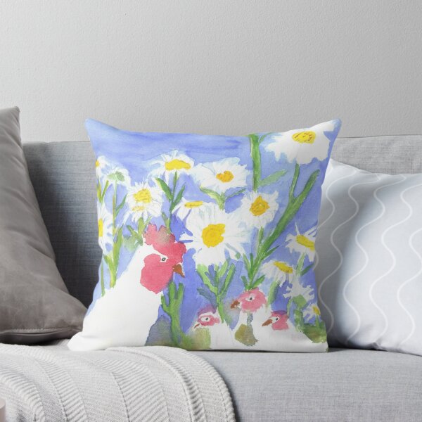 Item preview, Pollos de primavera y gallo con margaritas designed and sold by Bunkhouse.