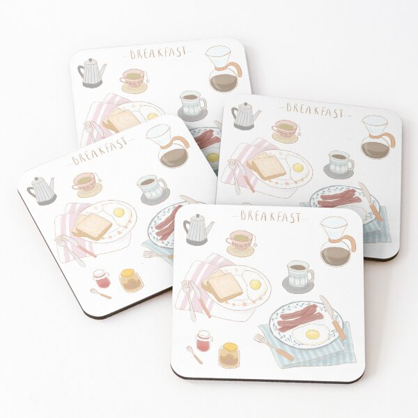 Item preview, Simple pastel breakfast illustration designed and sold by kraftykeichan.