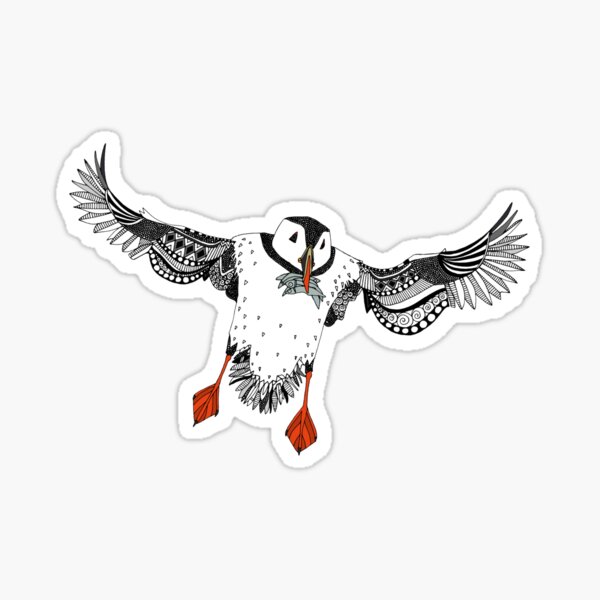 Atlantic Puffins mint Sticker