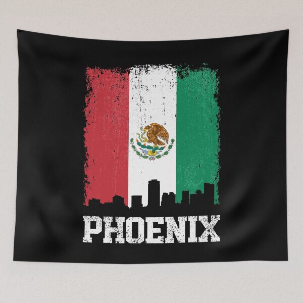 Item preview, Vintage Phoenix Mexican Flag Skyline Pride designed and sold by pixeljamz.
