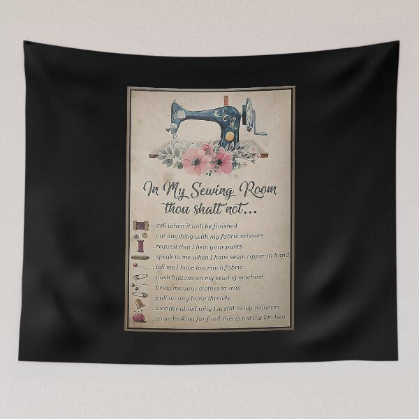 Item preview,  In My Sewing Room Thou Shalt Not designed and sold by birdmorrison.