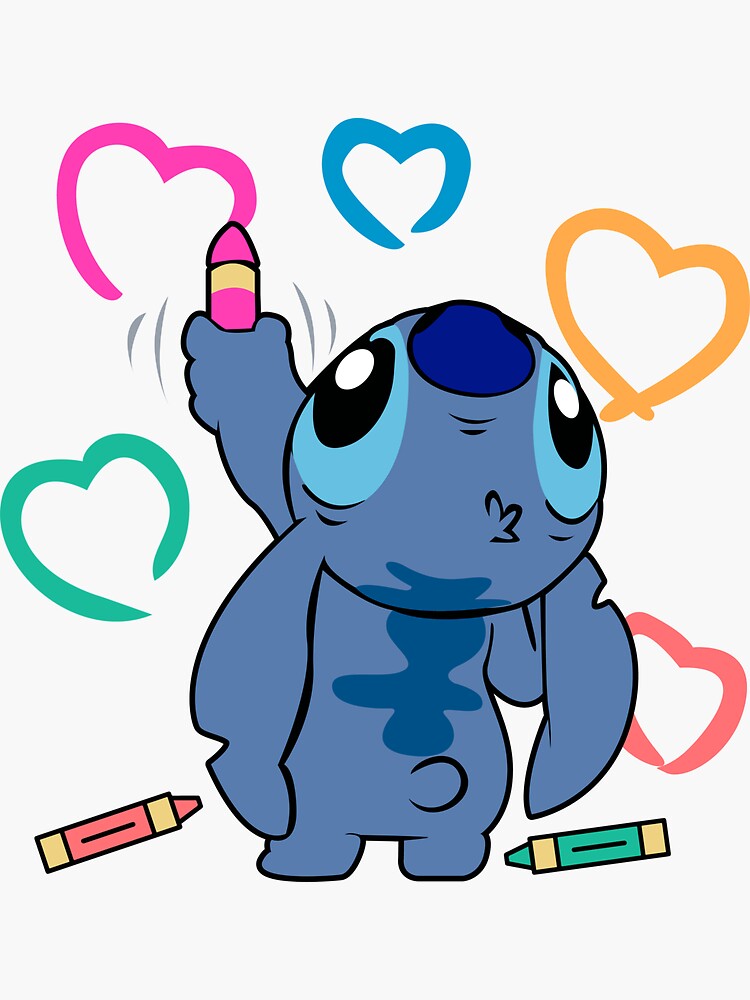 50pcs/pack Stitch Cartoon Stickers – Art from Heart