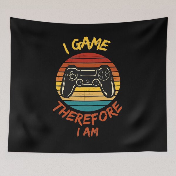 Item preview, I Game Therefore I Am designed and sold by JustSayingGifts.