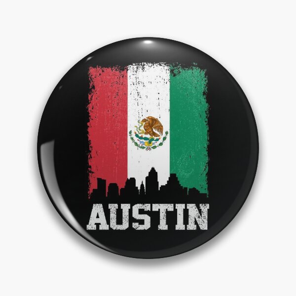 Item preview, Vintage Austin Mexican Flag Skyline Pride designed and sold by pixeljamz.
