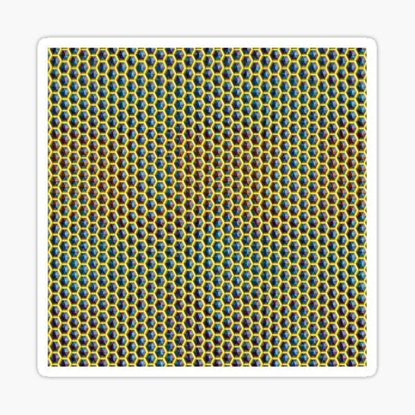 Multilayered Honeycomb Geometric Pattern 13 Sticker