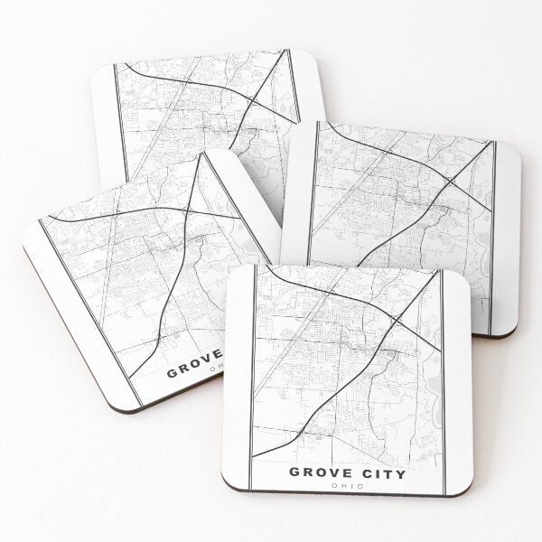 Item preview, Grove City Map designed and sold by Tamas Das.