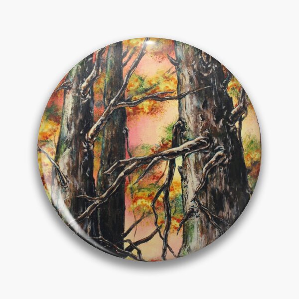 Item preview, Cedar Trees in Fall Painting designed and sold by Hanna Fox.