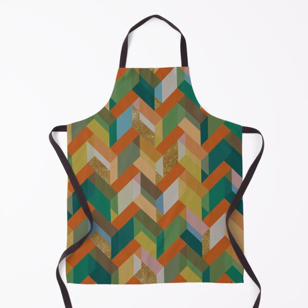 Item preview, Geometric Pattern with a Touch of Gold designed and sold by vortexatelier.