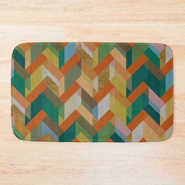 Item preview, Geometric Pattern with a Touch of Gold designed and sold by vortexatelier.