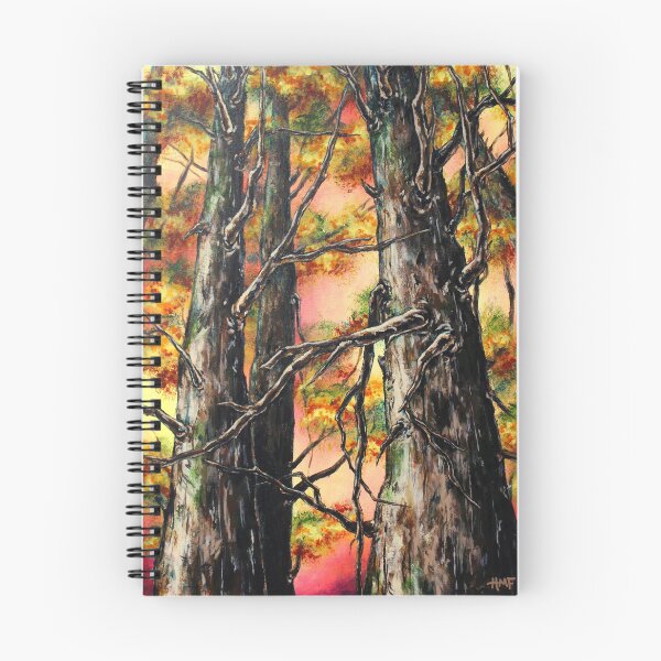 Item preview, Cedar Trees in Fall Painting designed and sold by Hanna Fox.