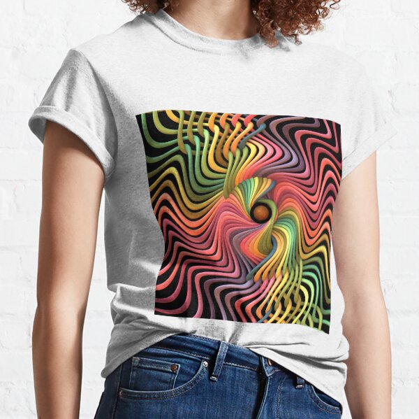 Trippy Helix Mandala Classic T-Shirt