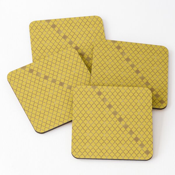 Item preview, Yellow and Gold Quatrefoil designed and sold by vortexatelier.