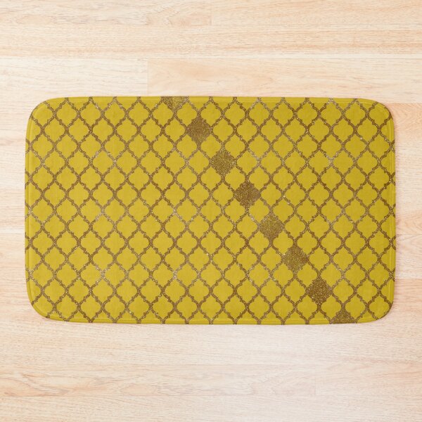 Item preview, Yellow and Gold Quatrefoil designed and sold by vortexatelier.