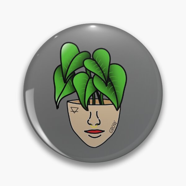 Item preview, PlantLover, Lace Leaf Plant Person With Face Tattoos designed and sold by 10pmCreations.