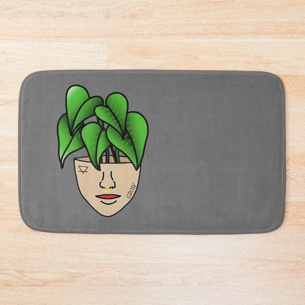 Item preview, PlantLover, Lace Leaf Plant Person With Face Tattoos designed and sold by 10pmCreations.