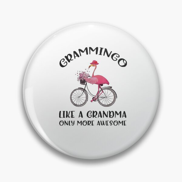 Item preview, Pink Flamingo Riding The Bycicle Like A Grandma Grammingo Cute designed and sold by cucai721.
