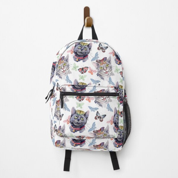 Item preview, Watercolor paternal butterflies and cats designed and sold by Astralia.