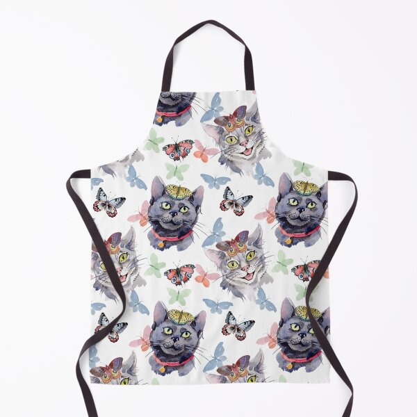 Item preview, Watercolor paternal butterflies and cats designed and sold by Astralia.