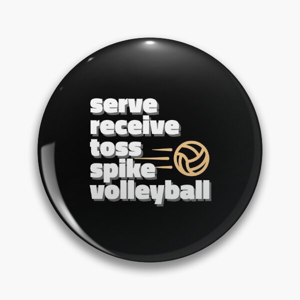 Item preview, Volleyball actions - Serve, Receive, Toss, Set, Spike designed and sold by kcaandwu.