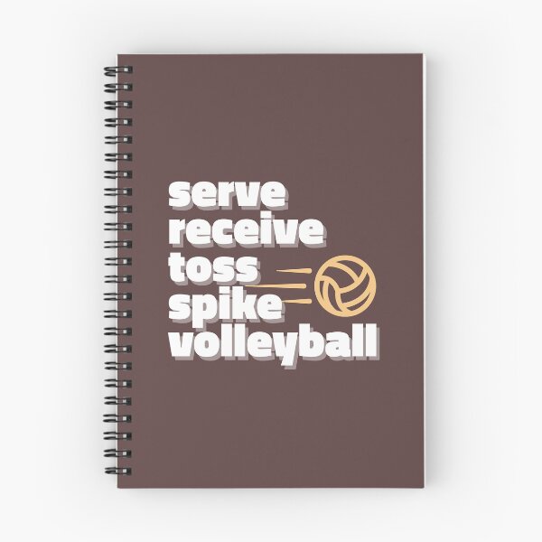Item preview, Volleyball actions - Serve, Receive, Toss, Set, Spike designed and sold by kcaandwu.