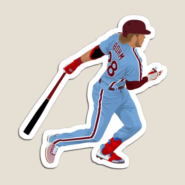 Alec Bohm Baseball Poster Style - Alec Bohm - Magnet