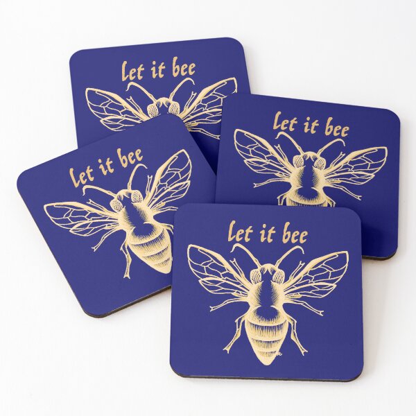 Item preview, Golden Honey Bee - Let It Bee designed and sold by The White Bat.