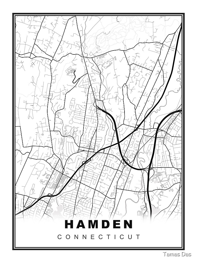 "Hamden Map" Poster for Sale by sibudas Redbubble
